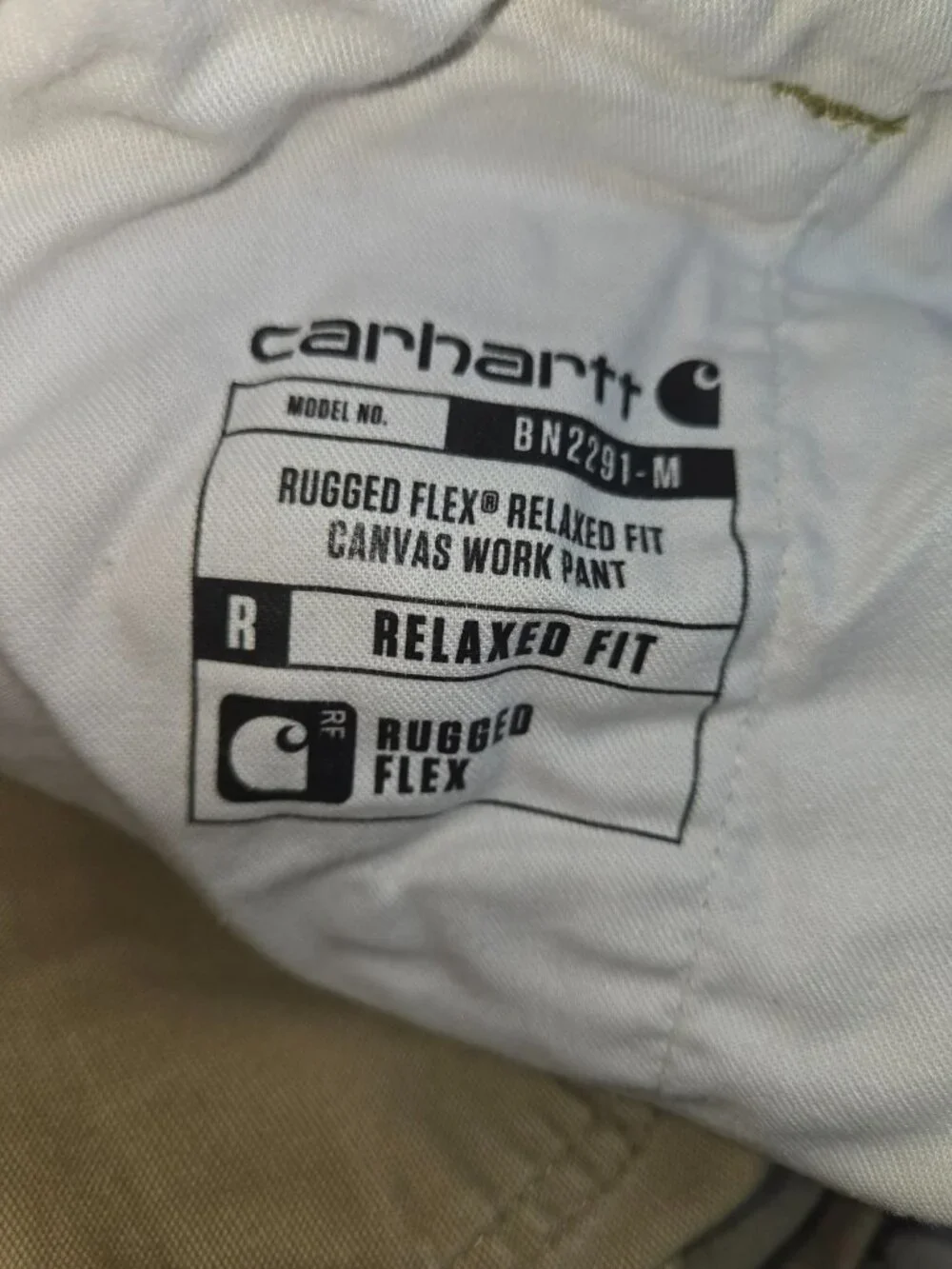 Carhartt Durable Rugged Flex Canvas Pants 42x30 Relaxed Fit